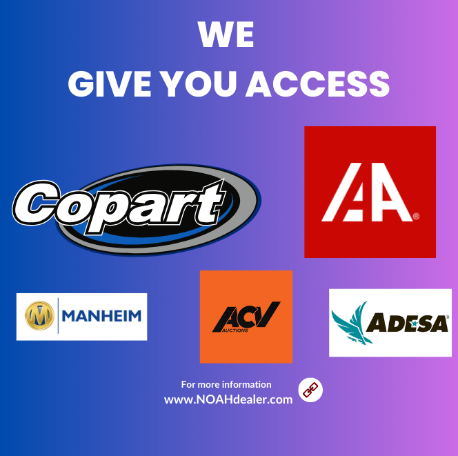 Access to Copart IAAI Manheim Adesa and ACV auctions